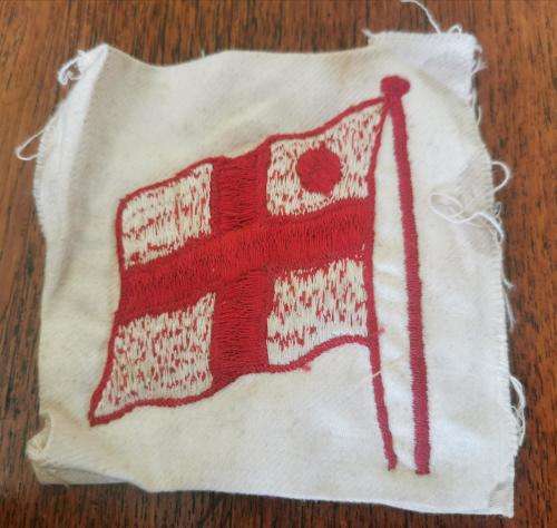 Royal Navy Vice Admiral`s embroidered flag cloth patch