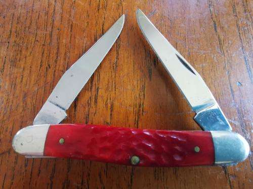 USA-made 2-blade Case XX 629/11 stainless steel knife in original presentation tin - looks unused