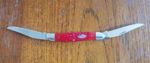USA-made 2-blade Case XX 629/11 stainless steel knife in original presentation tin - looks unused