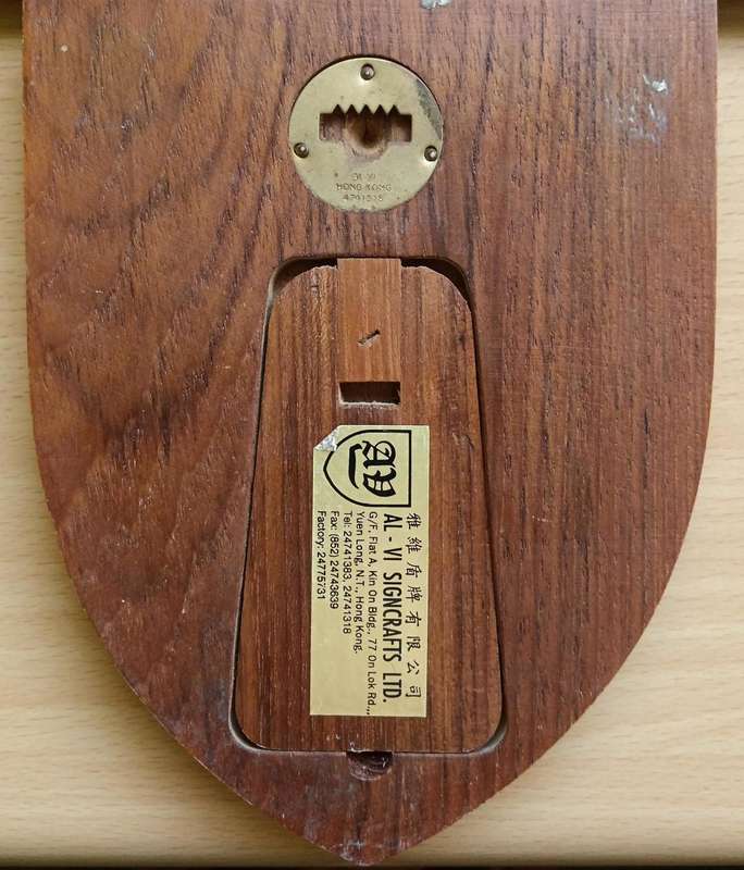 Vintage Maritime lawyers Crump and Co plaque London Hong Kong