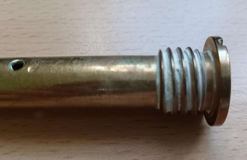 Brass screw-in igniter primer vented tube for Eland 90mm tank shell 1978 + extra cut vented tube