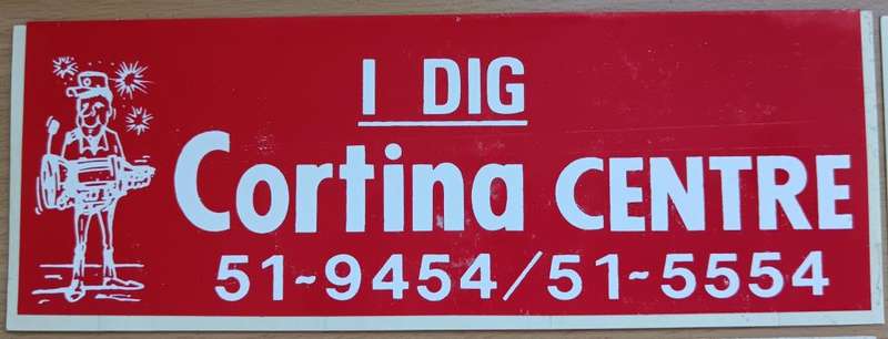 Lot of 6 vintage Ford-related car decal stickers