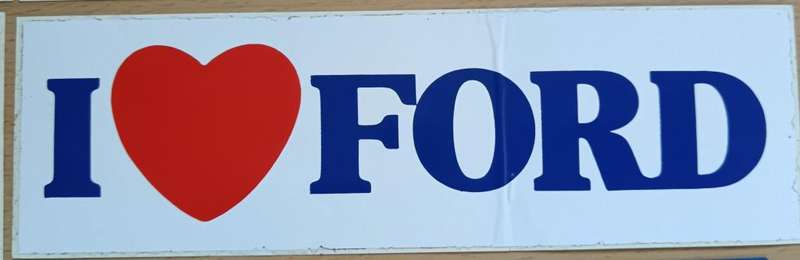 Lot of 6 vintage Ford-related car decal stickers