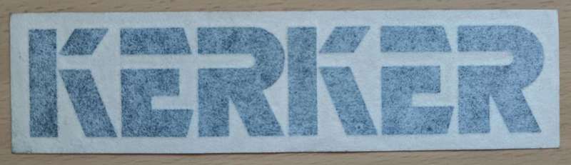 Vintage Kerker motorcycle exhaust brand decal sticker