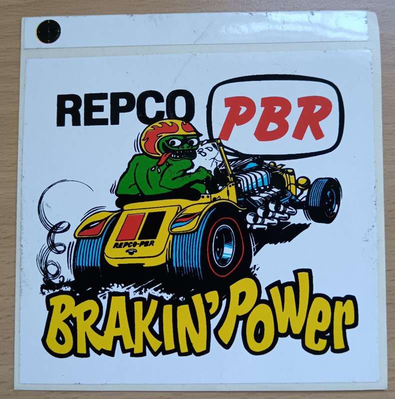 Lot of 5 vintage vehicle brakes advertising decal stickers