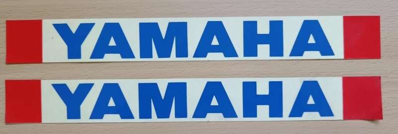 Pair of vintage Yamaha decal stickers