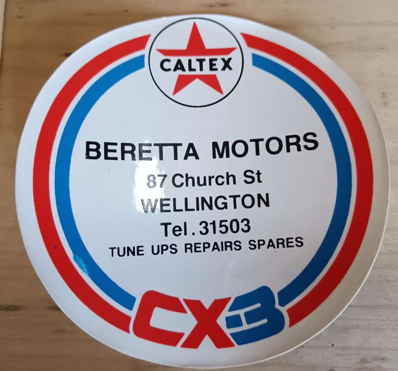 Great lot of 13 vintage Caltex CX-3 / Boron English and Afrikaans decal stickers and disks