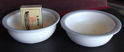 Pair of blue and white bowls