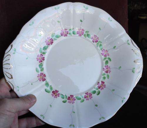 Floral, cookie plate, produced by Adderley, England - as per photos
