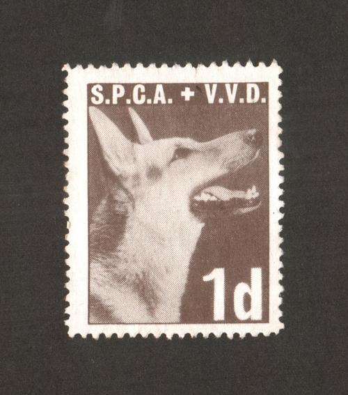 SPCA V.V.D stamp 1d mint