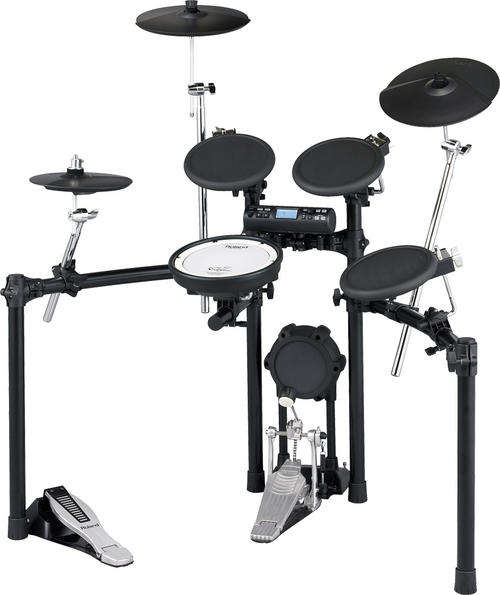 Roland TD-4 V-Drums Drum Set + Tama Base drum Pedal + Pearl Base drum Pedal