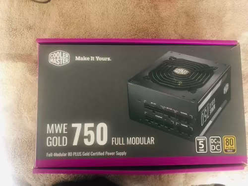 Power Supply Cooler Master 750W ATX PSU MWE GOLD 750 FULLY MODULAR