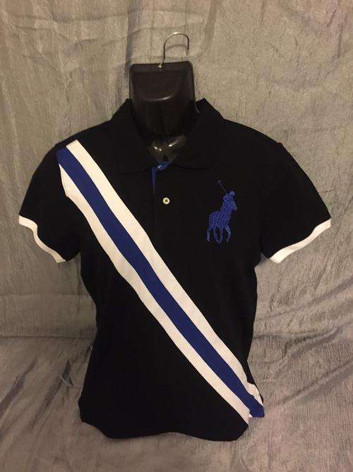 Polo Golfer - Blue/Black with big ponny
