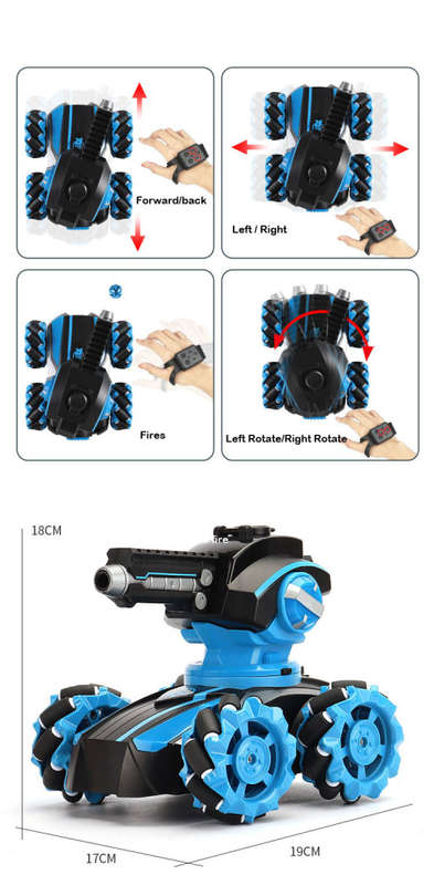 Radio control FIRE TANK 3 IN 1 FIRE HEAD CHANGEABLE - Best Christmas Toys - New in Bob