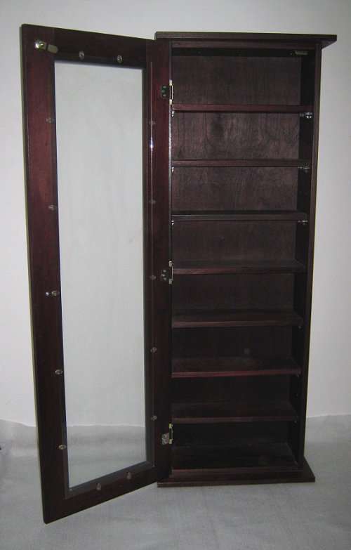 CD-DVD Combo Cabinet Mahogany