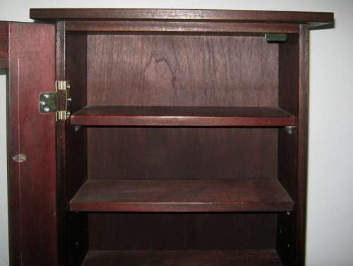 CD-DVD Combo Cabinet Mahogany