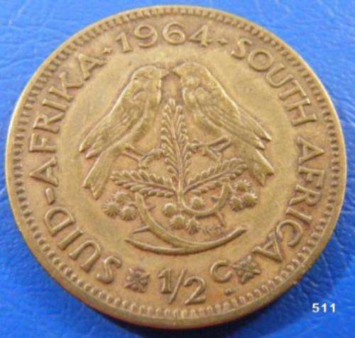 ***1964 SA  HALF CENT!!! (#511)