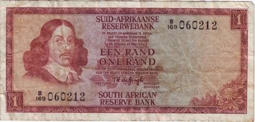*** 2ND ISSUE DE JONG ONE RAND NOTE!!!!(#913)