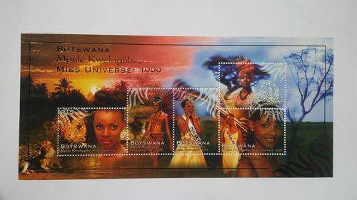 Very Nice Botswana 1999 Miss Universe MNH SG MS610 CV R130+