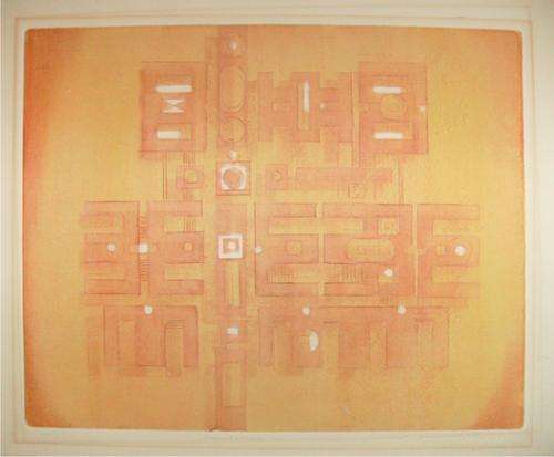 WOW !!!! First & last time on BOB...Architectronic....1971 Dirk Meerkotter original painting...