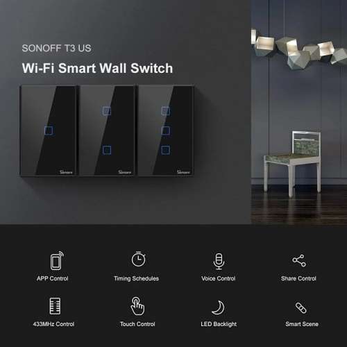 Sonoff T3 US Light Switch - Gang2