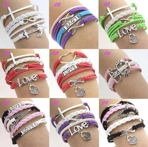New trend! Flat Charm Bracelet - Multi string