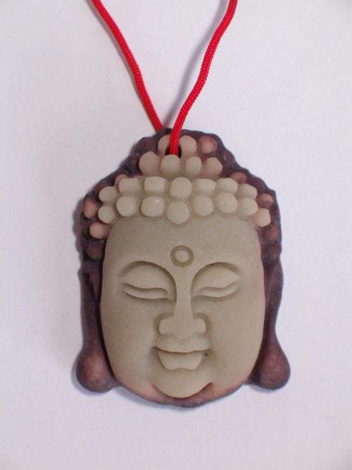 Jade carved Buddha Pendant
