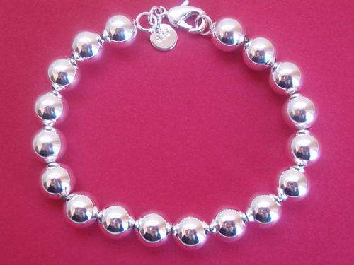 EP Silver Solid 10mm Ball Bracelet