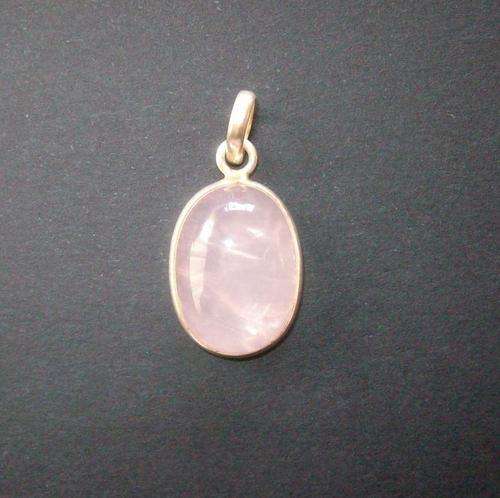 925 SILVER ROSE QUARTZ PENDANT