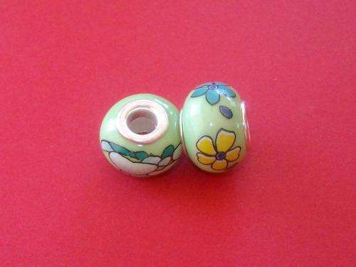 2 X Silver Core Beads to fit Bracelet