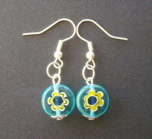 Murano Glass Bead Earrings