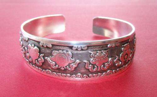 Stunning Tibetan Silver Bangle