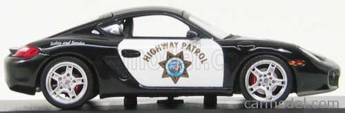 Porsche Cayman S - 2007 - Highway Patrol Police - Black and White - Ltd to 1152 pcs