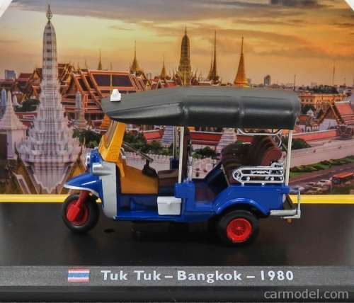 Tuk Tuk - Bangkok 1980 - Tricycle Taxi - Blue and Yellow