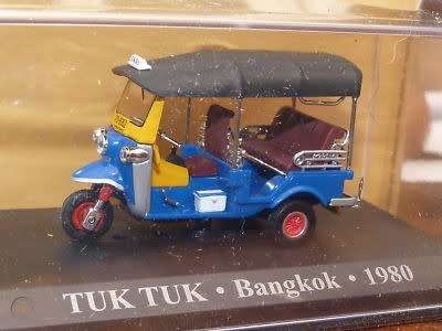 Tuk Tuk - Bangkok 1980 - Tricycle Taxi - Blue and Yellow
