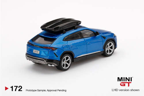 Lamborghini Urus With Roof Box - Eleos Blue