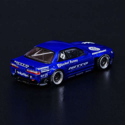 Nissan Silvia S13 V2 Pandem Rocket Bunny - Blue Metallic
