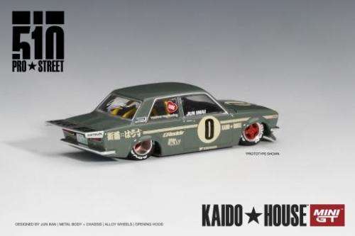Datsun 510 Pro Street - OG Green - KAIDOHOUSE and MINI GT