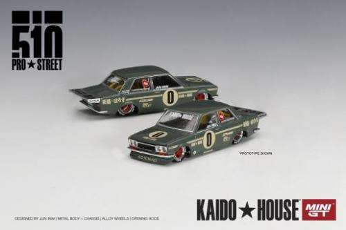Datsun 510 Pro Street - OG Green - KAIDOHOUSE and MINI GT