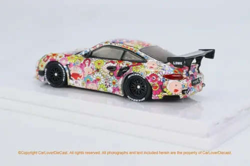 Porsche 997 LBWK Jaden.C Sunflowers Carloverdiecast Special Edition Model With Special Packaging Box