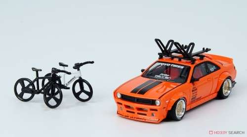 Nissan Silvia S14 Rocket Bunny Boss Aero w/Roof Rack and Bicycles