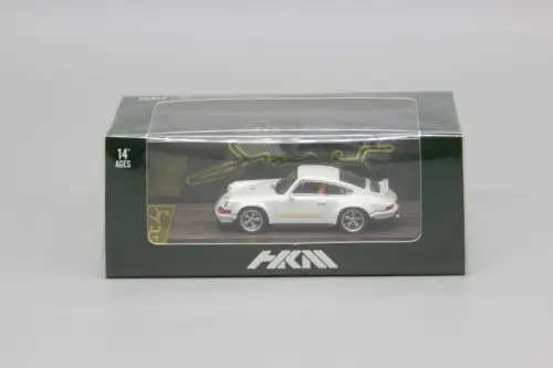 Porsche DLS 911 (964) Singer - White - Wooden Base