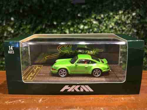 Porsche DLS 911 (964) Singer - Green - Wooden Base