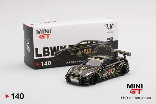 Nissan GT-R (R35) - LB Works Coupe JPS LHD 2016 - Black Gold - Type 2 - Rear Wing version 3
