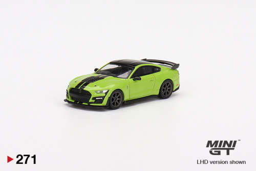 Ford Mustang Shelby GT500 - Grabber Lime MINI GT x Tarmac - Shmee150 Collection
