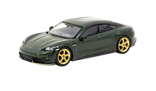 Porsche Taycan Turbo S - Midnight Green - MINI GT x Tarmac - Shmee150 Collection