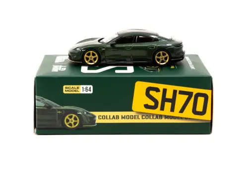Porsche Taycan Turbo S - Midnight Green - MINI GT x Tarmac - Shmee150 Collection