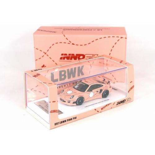 Porsche 997 LBWK - Pink Pig `CarLoverDiecast Special Edition` with Decals