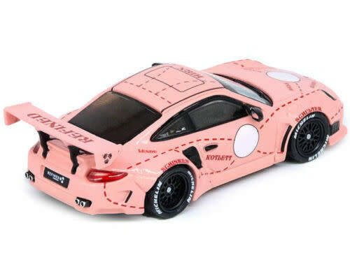 Porsche 997 LBWK - Pink Pig `CarLoverDiecast Special Edition` with Decals