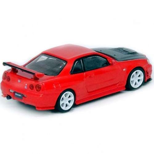 Nissan Skyline GT-R R34 R-Tune - Active Red With Carbon Bonnet